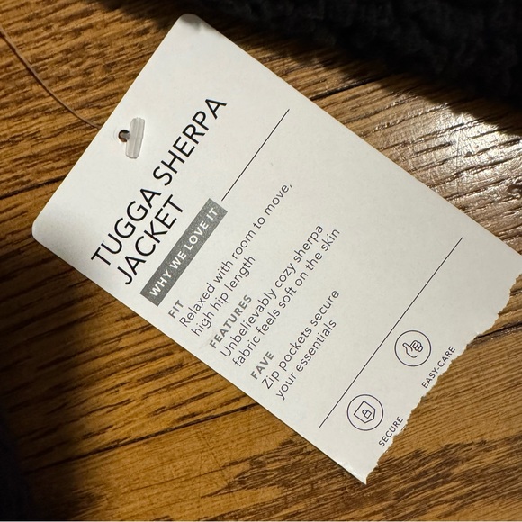 Athleta Black Tugga Sherpa Cropped Jacket - Picture 5 of 5